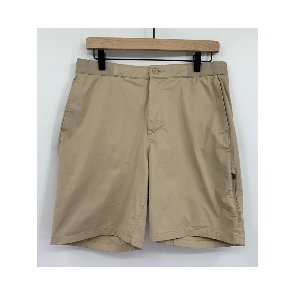 Patagonia Shorts Mens Large Beige Skyline Traveler Hiking Outdoor Performance 8"